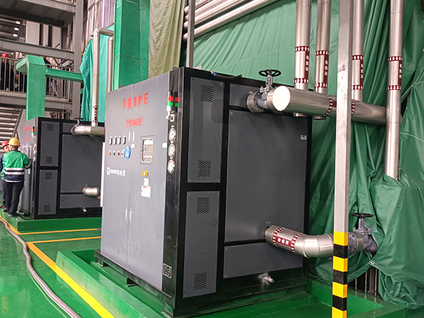 三元前軀體盤(pán)式干燥機(jī)400KW有機(jī)熱載體爐
